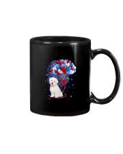 Balloons love 4th - Maltipoo Mug tile