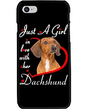 Love Her - Red Dachshund Phone Case tile