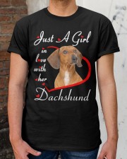 Love Her - Red Dachshund Classic T-Shirt apparel-classic-tshirt-lifestyle-30