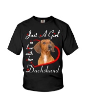 Love Her - Red Dachshund Youth T-Shirt tile