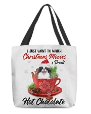 Hot Chocolate - Japanese Chin 2 All-Over Tote tile