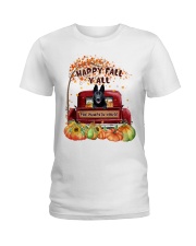 Pumpkin House - BLACK German Shepherd Ladies T-Shirt tile