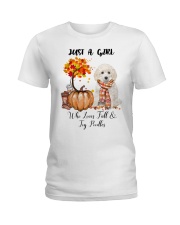 Fall And - Toy Poodle Ladies T-Shirt tile