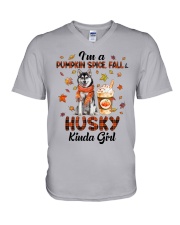 Pumpkin Kinda - husky V-Neck T-Shirt tile