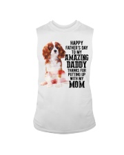 Father Day - Cavalier King Charles Spaniel Dog Sleeveless Tee tile