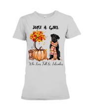 Fall And - labrador 5 Premium Fit Ladies Tee tile