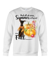 Into Fall - Miniature Pinscher 2 Crewneck Sweatshirt tile