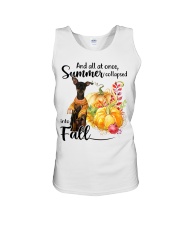 Into Fall - Miniature Pinscher 2 Unisex Tank tile