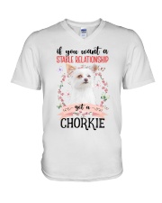 Relationship - Chorkie V-Neck T-Shirt tile