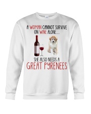 She Also Needs - Great Pyrenees Crewneck Sweatshirt tile