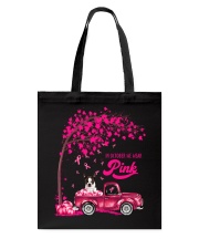 LBN October Pink Truck Boston Terrier 1 Tote Bag tile