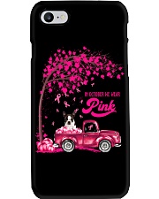 LBN October Pink Truck Boston Terrier 1 Phone Case tile