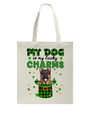 Lucky Charm - LONG HAIRED German Shepherd Tote Bag tile