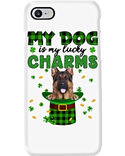 Lucky Charm - LONG HAIRED German Shepherd Phone Case tile