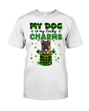Lucky Charm - LONG HAIRED German Shepherd Classic T-Shirt front