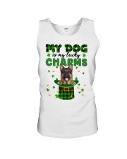Lucky Charm - LONG HAIRED German Shepherd Unisex Tank tile