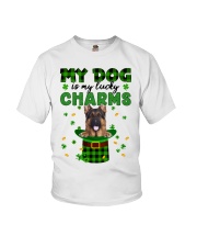 Lucky Charm - LONG HAIRED German Shepherd Youth T-Shirt tile