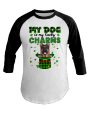 Lucky Charm - LONG HAIRED German Shepherd Baseball Tee tile