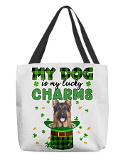 Lucky Charm - LONG HAIRED German Shepherd All-Over Tote tile