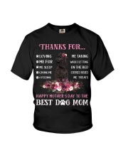 Thanks Mom - BLACK Miniature Poodle Youth T-Shirt tile