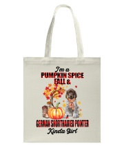 Pumpkin Girl - German Shorthaired Pointer Tote Bag tile