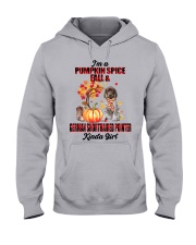 Pumpkin Girl - German Shorthaired Pointer Hooded Sweatshirt tile