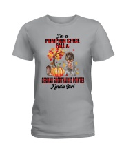 Pumpkin Girl - German Shorthaired Pointer Ladies T-Shirt tile