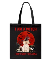 Karma - GOLD Morkie Tote Bag tile