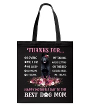Thanks Mom - BLACK German Shepherd Tote Bag tile