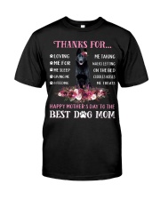 Thanks Mom - BLACK German Shepherd Classic T-Shirt front