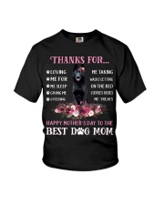 Thanks Mom - BLACK German Shepherd Youth T-Shirt tile