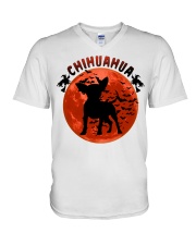 Blood Moon - Chihuahua V-Neck T-Shirt tile