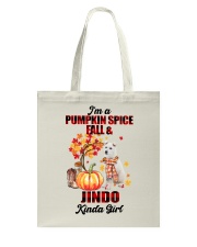 Pumpkin Girl - Jindo Tote Bag tile