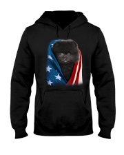 American flag - Pomeranian 3 Hooded Sweatshirt tile