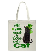 Lucky Need - BLACK Cat Tote Bag tile