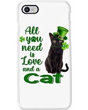 Lucky Need - BLACK Cat Phone Case tile