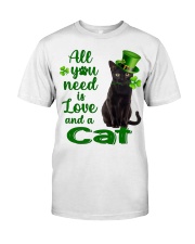 Lucky Need - BLACK Cat Classic T-Shirt front