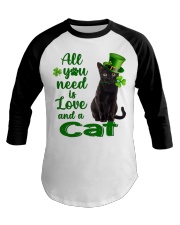 Lucky Need - BLACK Cat Baseball Tee tile