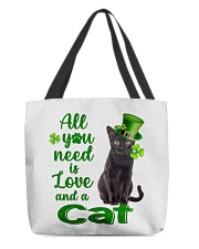 Lucky Need - BLACK Cat All-Over Tote tile