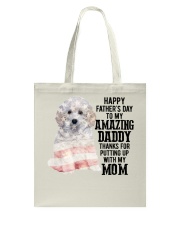 Father Day - Toy Poodle Tote Bag tile