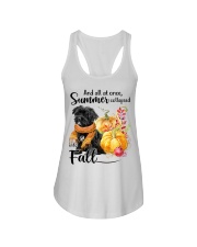 Into Fall - BLACK Morkie Ladies Flowy Tank tile