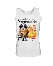 Into Fall - Bernedoodle Unisex Tank tile