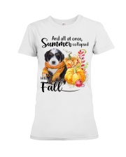 Into Fall - Bernedoodle Premium Fit Ladies Tee tile