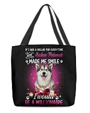 Millionaire - Alaskan Malamute All-Over Tote tile