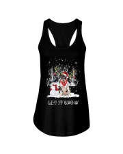 Xmas Reindeer - Karelian bear dog Ladies Flowy Tank tile
