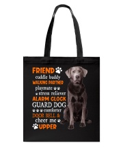 Playmate - SILVER Labrador Tote Bag tile