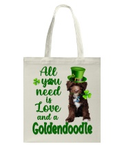 Lucky Need - CHOCOLATE Goldendoodle Tote Bag tile