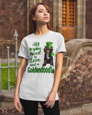 Lucky Need - CHOCOLATE Goldendoodle Classic T-Shirt apparel-classic-tshirt-lifestyle-06