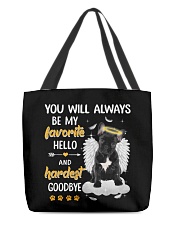 Hardest Goodbye - French Bulldog All-Over Tote tile