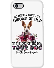 At The End - Rat Terrier 1 Phone Case tile